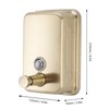 Wall Mount Commercial Soap Dispenser Large Capacity Leakproof Manual Stainless