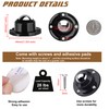 PlusRoc 4 Pack 1 Inch Self Adhesive Paste Caster Wheels