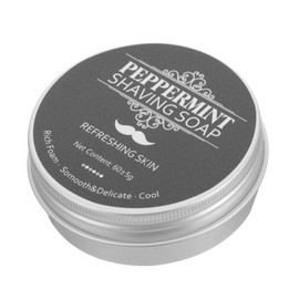 FRCOLOR Peppermint Shaving Soap for Men Tallow Shave Soap Bar Beard Shaving Cream Grooming Department