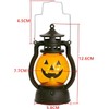 Linternas portátiles de Halloween,3 linternas de calabaza, lámparas retro de