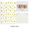 HNUIX Nail Stickers - Star 3D, Self Adhesive Nail Decals,