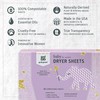 Grab Green Baby Laundry Dryer Sheets, 160 Sheets, Dreamy Rosewood