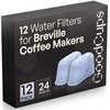 12 Water Filters for Breville Espresso Machines - Replacement Charcoal