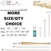 HOPELF 100Pc Dowel Rods 1/4 x 17.5 Inch Bamboo Sticks