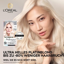 L'Oral Paris L'Oral Paris Extreme Lightener for Platinum Blonde Hair, With Anti-Yellow Tint and Anti-Breakage Technology, Permanent Hair Color, Prfrence Le Blonding, 9L Light Platinum Blonde