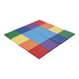 ECR4Kids SoftZone Square Dance Activity Mat, Folding Playmat, Assorted