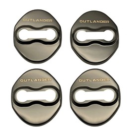 TADOKAPATU New Mitsubishi Outlanda Striker Cover, Door Lock Cover, Plating, Accessories, Interior Parts, Stainless Steel, 4 Pieces, Easy Installation, SL-MGB