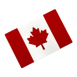 Canada Flag Window Sign – 14” x 9.5” Laser-Cut Plastic Flag – Durable, Waterproof, Patriotic Display for Home Windows – Made in Canada