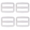 Shapenty Plastic Tri-glide Slides Button Fasteners Adjustable Webbing Triglides Slider