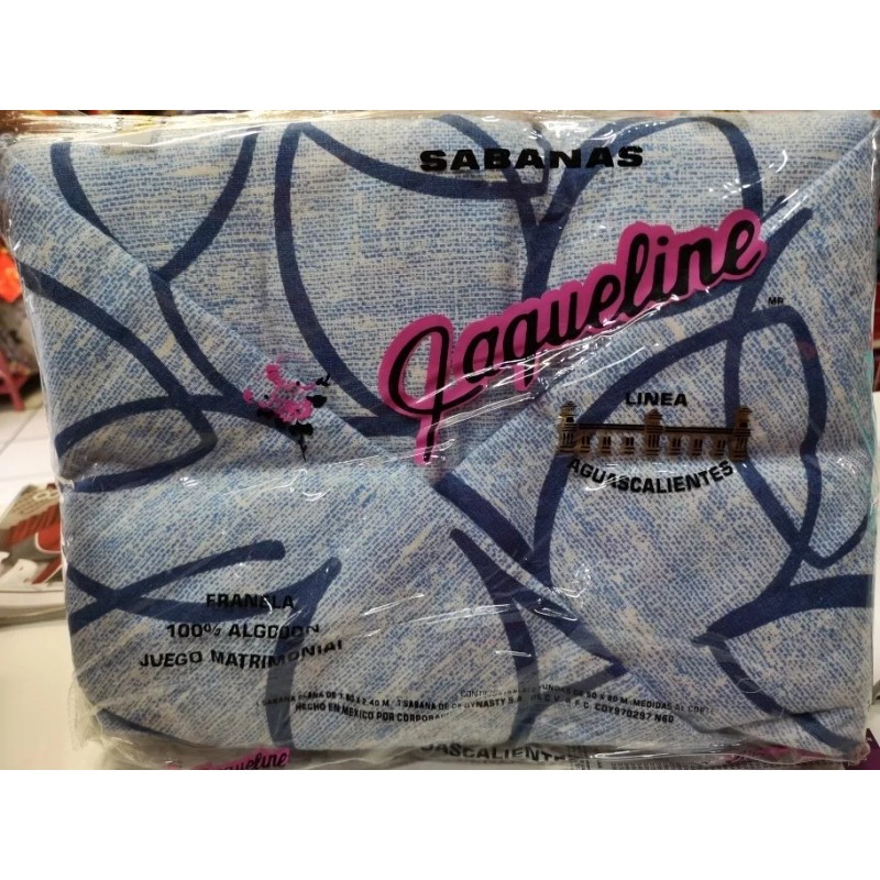 Jaqueline 6 Sábanas Franela Individual 100% Algodón Colores Surtidos