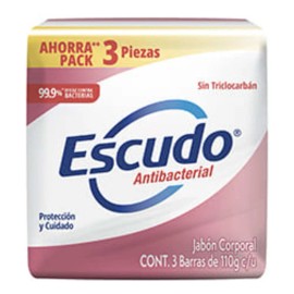 Jabones en Barra Escudo Protección Y Cuidado 110gr 3 Piezas