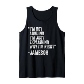 Jameson Quote Funny Birthday Custom Name Idea Engineer Tank Top
