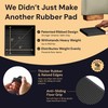 CasterMaster Non-Slip Furniture Pads - 5x5 in Black, 4 Pack