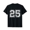 Number 25 on the back T-Shirt