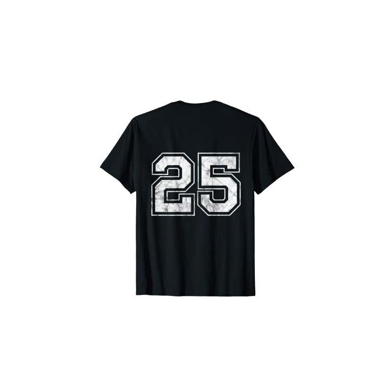 Number 25 on the back T-Shirt