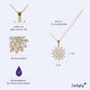 LuckyLy Collares para Mujer Oro 14K Zirconia Cúbica Joyería Regalos