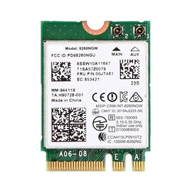 For Lenovo Intel Dual Band Wireless-AC 8260 802.11ac/agn 867Mbps + Bluetooth 4.2 Card 8260NGW for Thinkpad X1 Carbon X1 Yoga 13 X260 T460 T460s T460p T560 E460 L460 L460 60 L5 60, Ideapad