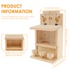 Wooden Squirrel Feeder Large Squirrel House for Outside Garden Tree,
