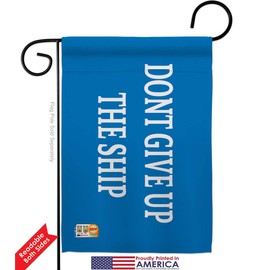 Americana Home & Garden GS140710-BO Commodore Perry Historic Impressions Decorative Vertical 13" x 18.5" Double Sided Flag Set Metal Pole Hardware