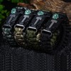 Wooboo 5 in 1 Survival Paracord Bracelet Wrist Band (Cable