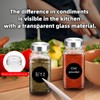 eispap 6Pcs 6oz Glass Spice Jars 304 Stainless steel Lids