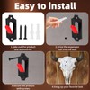 NouraVita 12 Pack European Skull Mount Hanger with Silicone Protector