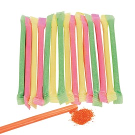 Candy Filled Sugar Straws - Bulk 240 Powder sticks - Party Candy in Assorted Colors