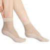 ROKUA Women's See-through Socks, Hard to Take Off, Non-slip, Summer,