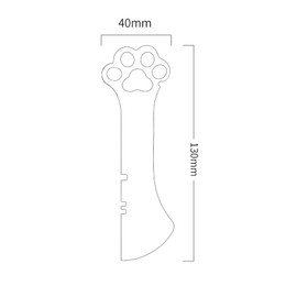 Cat Paw Can Opener Silicone Mini Spatula Scooping Can Food Opener Lid Mini Spatula for Pet Canned Food Cat Manual Can Opener (Grey)