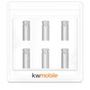 kwmobile 6 Dart Flight Protectors - 6-Piece Pack of Metal