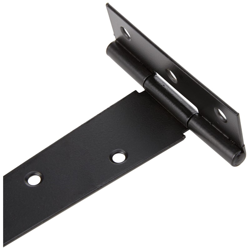 Duratool D00915 T-Hinges Black Zinc Plated 10" (254mm) 2 Pack