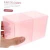 BUGUUYO 2pcs Cotton Swabs Holder with Lid Makeup Vanity Organizer