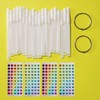 WOKIRO Pack of 100 Nail Display with Ring and Number