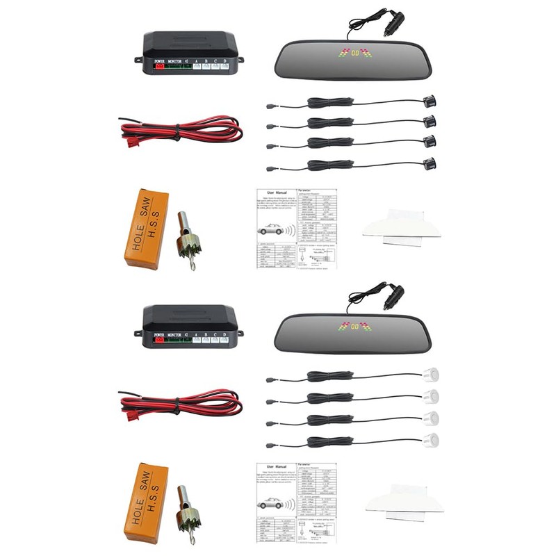 Wireless Car Reverse Radar Sensor Kit RiloerDC 12V Wireless Car
