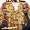 SOKU Strawberry Blonde 13x4 Lace Frontal Wig 32 Inch Body