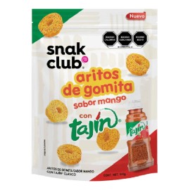 Snak Club Gomitas Aritos De Mango Con Tajín 510 G