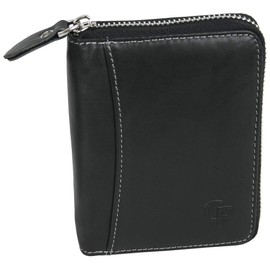 CF CATTERFELD Men's Genuine Leather Wallet with RFID Protection, black, purse