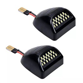 Unbranded 2X LED License Plate Light Red DRL Tube For Chevy Silverado GMC Sierra 1500 2500