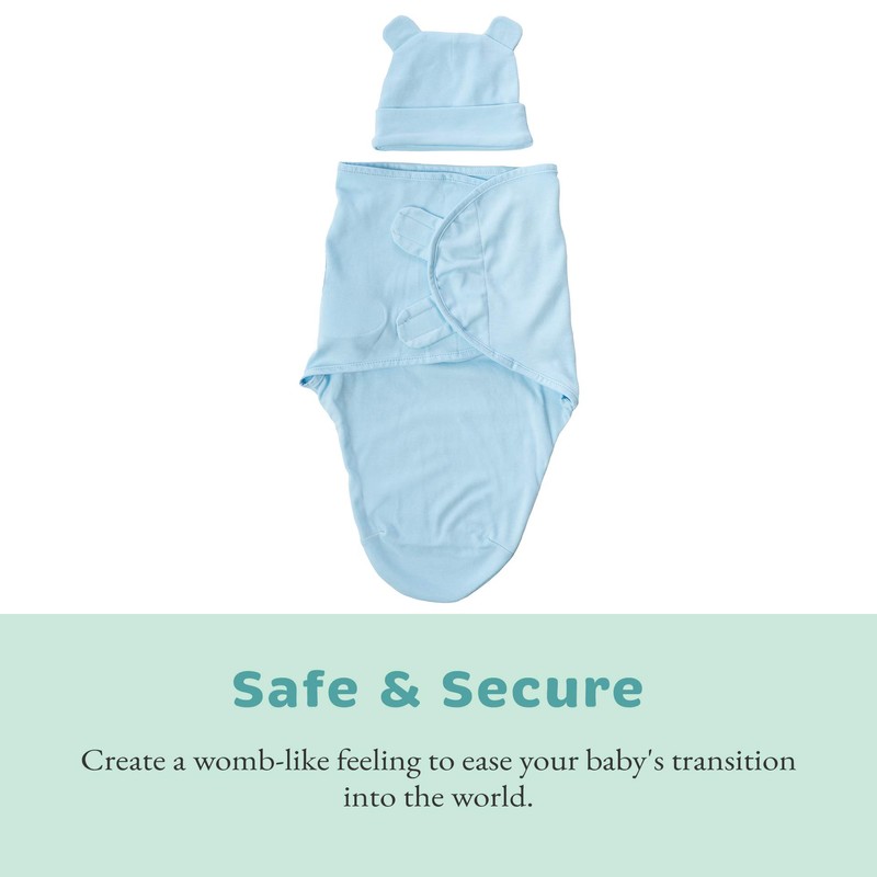 Cuddle Club Baby Swaddle | 100% Cotton Adjustable Velcro Newborn