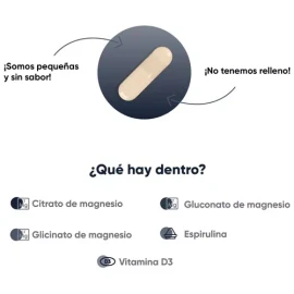 Multiblue Magnesio 60 Capsulas Para Huesos, Fatiga Calambres