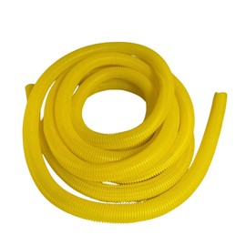 PE Yellow Corrugated Conduit Flexi Pipe Tube Split 23mm - 5m