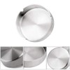 SteelFever Set of 4 10 cm Stainless Steel Ashtray Modern