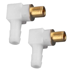2 Pack 692317 Carb Fuel Fitting Elbow Hose Connector Replacement for Briggs & Stratton Engine Snowblower Lawn Tractor Generator 493496 494451 692317