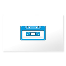 CafePress Cassette Tape Sticker Rectangle Bumper Sticker Car Decal