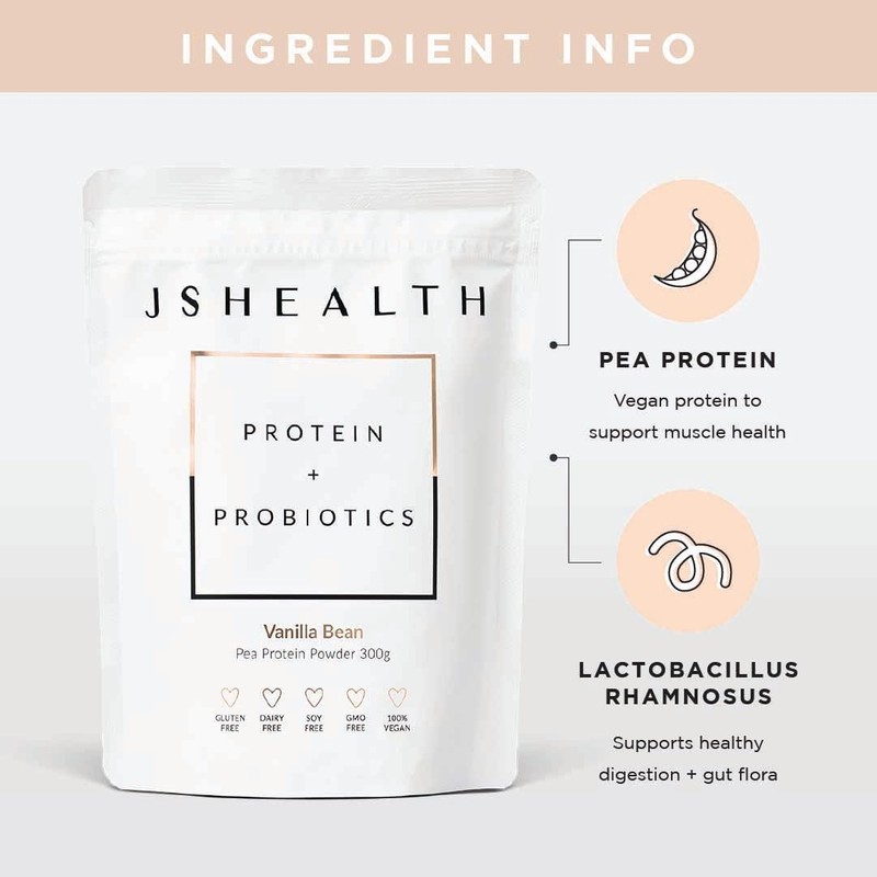 JShealth Protein + Probiotics Vanilla Bean 300g