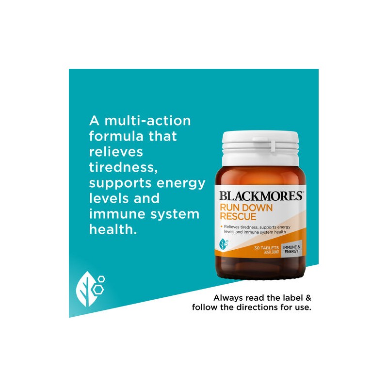 Blackmores Run Down Rescue 30 Tablets