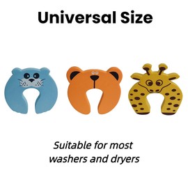 6PCS Front Load Washer Door Prop, Removable Flexible Washer Door Stopper Fits Most Washing Machines, Laundry Door Holder, Washer and Dryer Accessories,Keep Washer Door Open to Prevent Odors