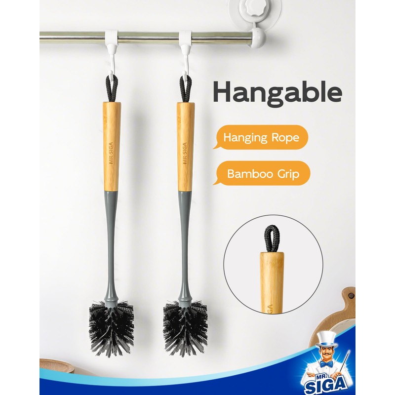 MR.SIGA Water Bottle Brush, Long Handle Bottle Brush for Water