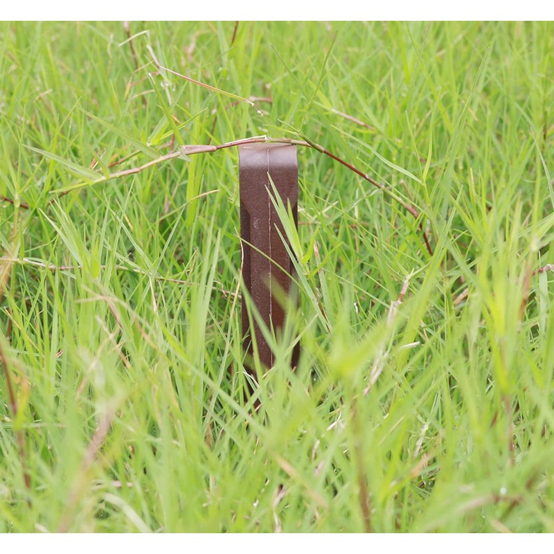 30 PCS Brown Landscape Edging Garden Stakes, 10 Inch Landscaping