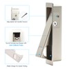 Dontay Pocket Door Handle with Lock and Edge Pull, Narrow